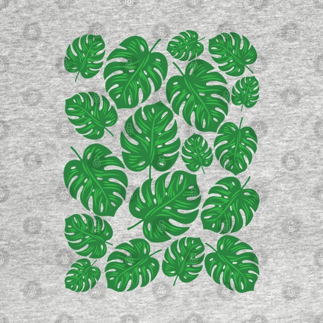 Jungle Leaves Seamless Pattern by BraaiNinja